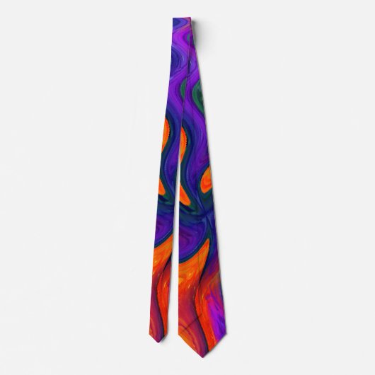 Cravate Wild Thing cool art abstrait moderne (Dos)