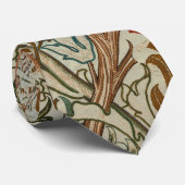 Cravate William Morris Acanthus Broderie Motif Floral (Roulé)