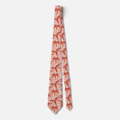 Cravate William Morris Bamboo Print, Mandarin Orange (Devant)