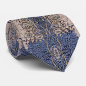 Cravate William * Morris Blue Tulip et Willow Flowers (Roulé)