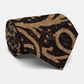 Cravate William Morris Campion Cuir Damassé (Roulé)
