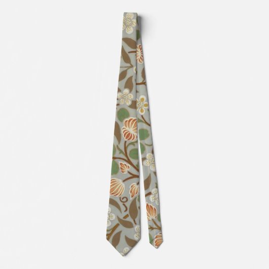 Cravate William Morris Clover Fleur botanique (Devant)