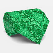 Cravate William Morris Damask, Emerald Green (Roulé)