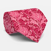 Cravate William Morris Damask, Fuchsia Pink (Roulé)