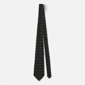 Cravate William Morris Dark Hex Mesh Satin Necktie (Devant)