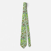 Cravate William Morris Fruit exotique, Vert citron vert (Devant)
