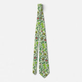 Cravate William Morris Fruit exotique, Vert citron vert (Dos)