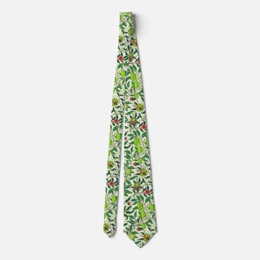Cravate William Morris Fruit exotique, Vert citron vert (Dos)