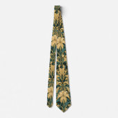 Cravate William Morris Golden Lily Vintage Préraphaélite (Dos)