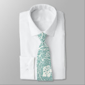 Cravate William Morris Grape Motif Turquoise Turquoise (Attaché)