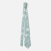 Cravate William Morris Grape Motif Turquoise Turquoise (Dos)