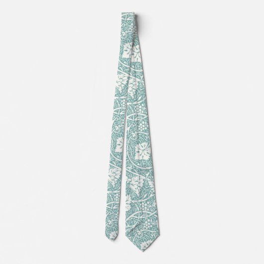 Cravate William Morris Grape Motif Turquoise Turquoise (Dos)