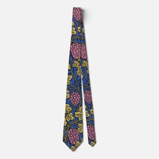 Cravate William Morris Grapevine (Vignes) Motif (Devant)