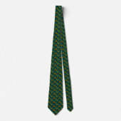 Cravate William Morris Hex Dark Mesh Satin Douze Necktie (Devant)