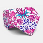 Cravate William Morris Hyacinth Imprimer, rose Fuchsia (Roulé)