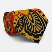 Cravate William Morris Inde Floral rouge (Roulé)