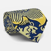 Cravate William Morris Kennet Fond d'écran Floral Bleu (Roulé)