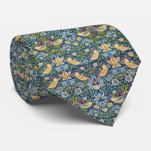 Cravate William Morris Le Voleur de Fraises (Roulé)