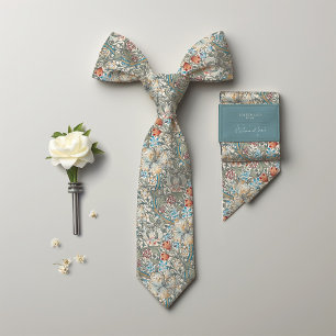 Cravate William Morris Lily Art nouveau motif floral