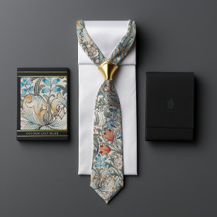 Cravate William Morris Lily Art nouveau motif floral