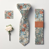 Cravate William Morris Lily Art nouveau motif floral