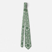 Cravate william morris marigold vert floral papier peint (Dos)