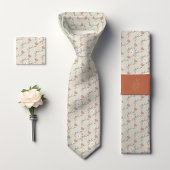 Cravate William Morris Monogrammed Garden Tulip Floral