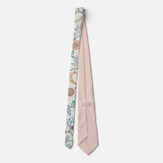 Cravate William Morris - Papier peint de la Chouette et de (Dos)