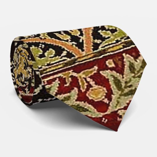 Cravate William Morris Persian Carpet Art Print Design (Roulé)