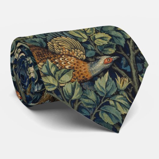 Cravate William Morris Pheasier Bois Bois (Roulé)