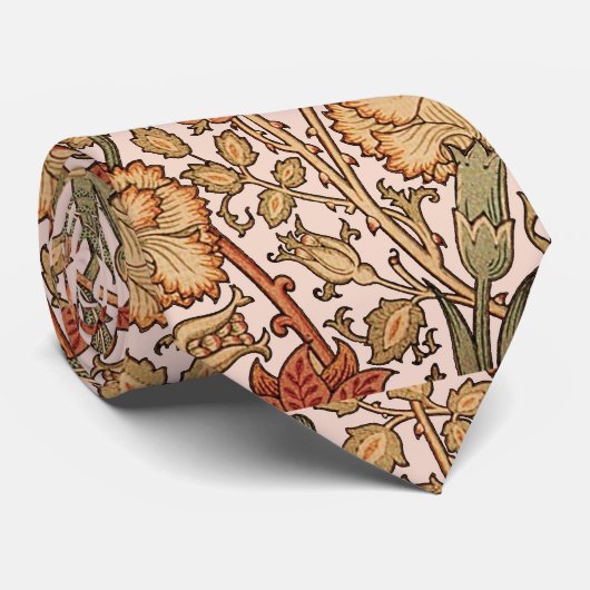 Cravate William Morris Rose Flower Fond d'écran Motif (Roulé)