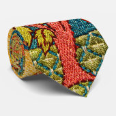 Cravate William Morris Rose Wreath : Arts et Métiers class (Roulé)