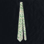 Cravate William Morris. Saumon. Verdure vintage<br><div class="desc">William Morris cravate "Willow Bough". Motif verdoyant feuillage.</div>