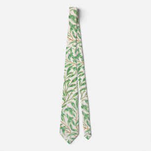 Cravate William Morris. Saumon. Verdure vintage