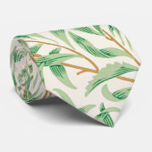 Cravate William Morris. Saumon. Verdure vintage (Roulé)