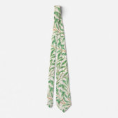 Cravate William Morris. Saumon. Verdure vintage (Dos)