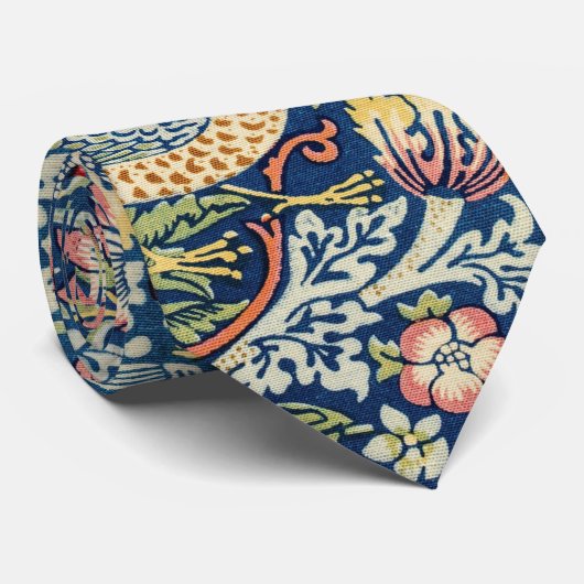 Cravate William Morris Strawberry Thief Art Imprimer Vinta (Roulé)