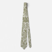 Cravate William Morris Thistle Sage Green Motif (Devant)