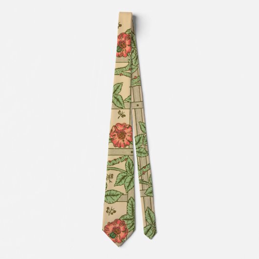 Cravate William Morris Trellis Design classique de papier  (Devant)