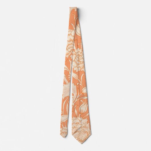 Cravate William Morris Wild Tulip célèbre motif (Dos)