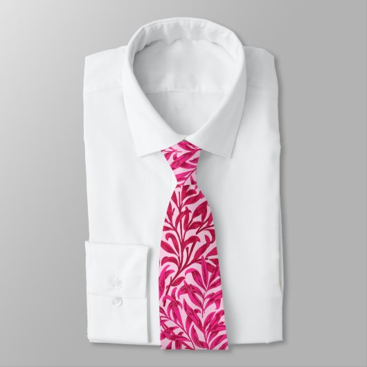 Cravate William Morris Willow Bough, Fuchsia Pink (Attaché)