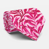 Cravate William Morris Willow Bough, Fuchsia Pink (Roulé)