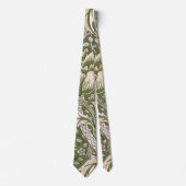 Cravate : William Morris Windrush Motif Vert : Vintage (Devant)