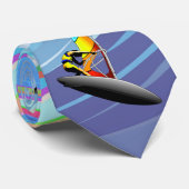 Cravate WindSurfer sur Big Ocean Waves (Roulé)