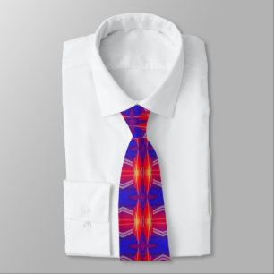 Cravate Wing It Motif Neon Layed Abstract Design abstrait