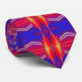Cravate Wing It Motif Neon Layed Abstract Design abstrait (Roulé)