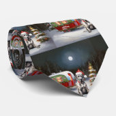 Cravate Winter Great Dane Caravan Christmas Adventure (Roulé)
