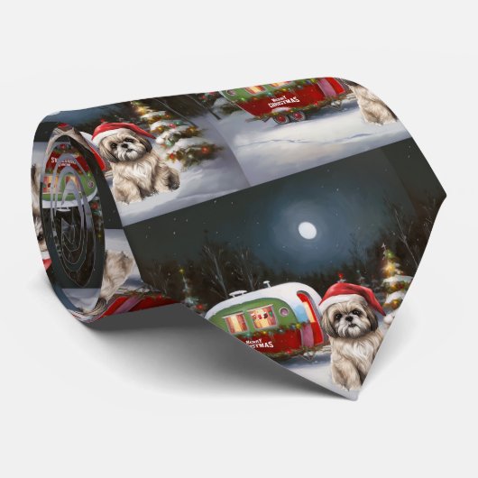 Cravate Winter Havanese Caravan Christmas Adventure (Roulé)