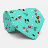 Cravate Winter Love Mittens et Snowflake Motif (Roulé)