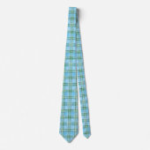 Cravate Winter Snow Plaid Tartan Design  (Devant)